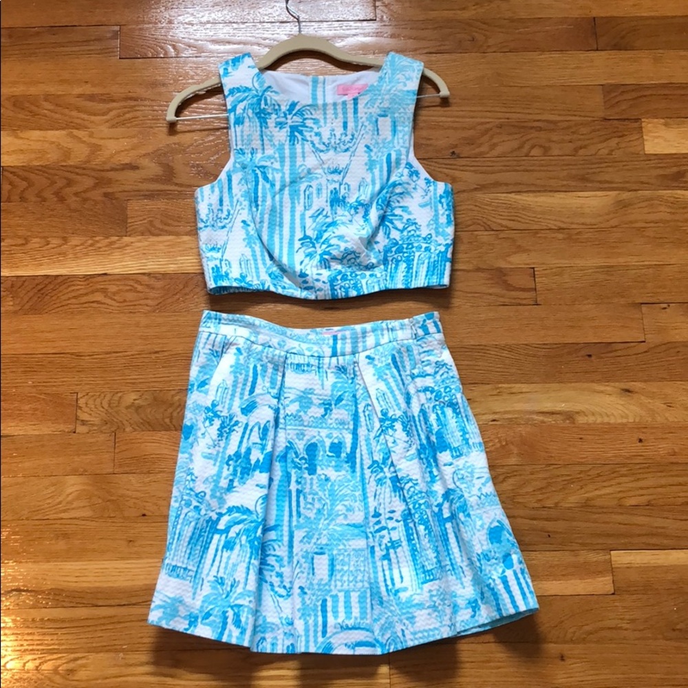 Lilly Pulitzer Two Piece Blue Dress